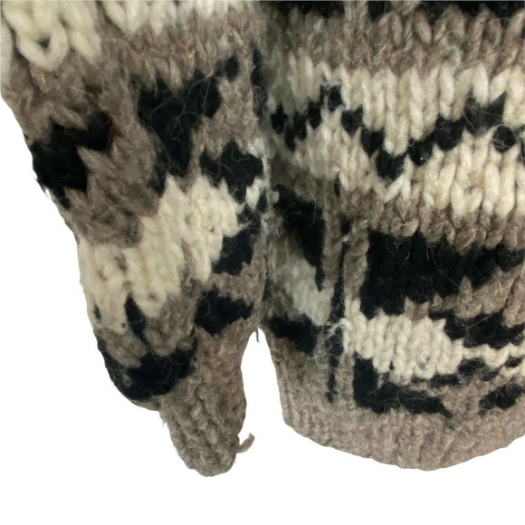 Chunky Wool Sweater Crew Neck Pullover Vintage Fair Isle Apres Ski Women's sz 1X - Picture 3 of 12